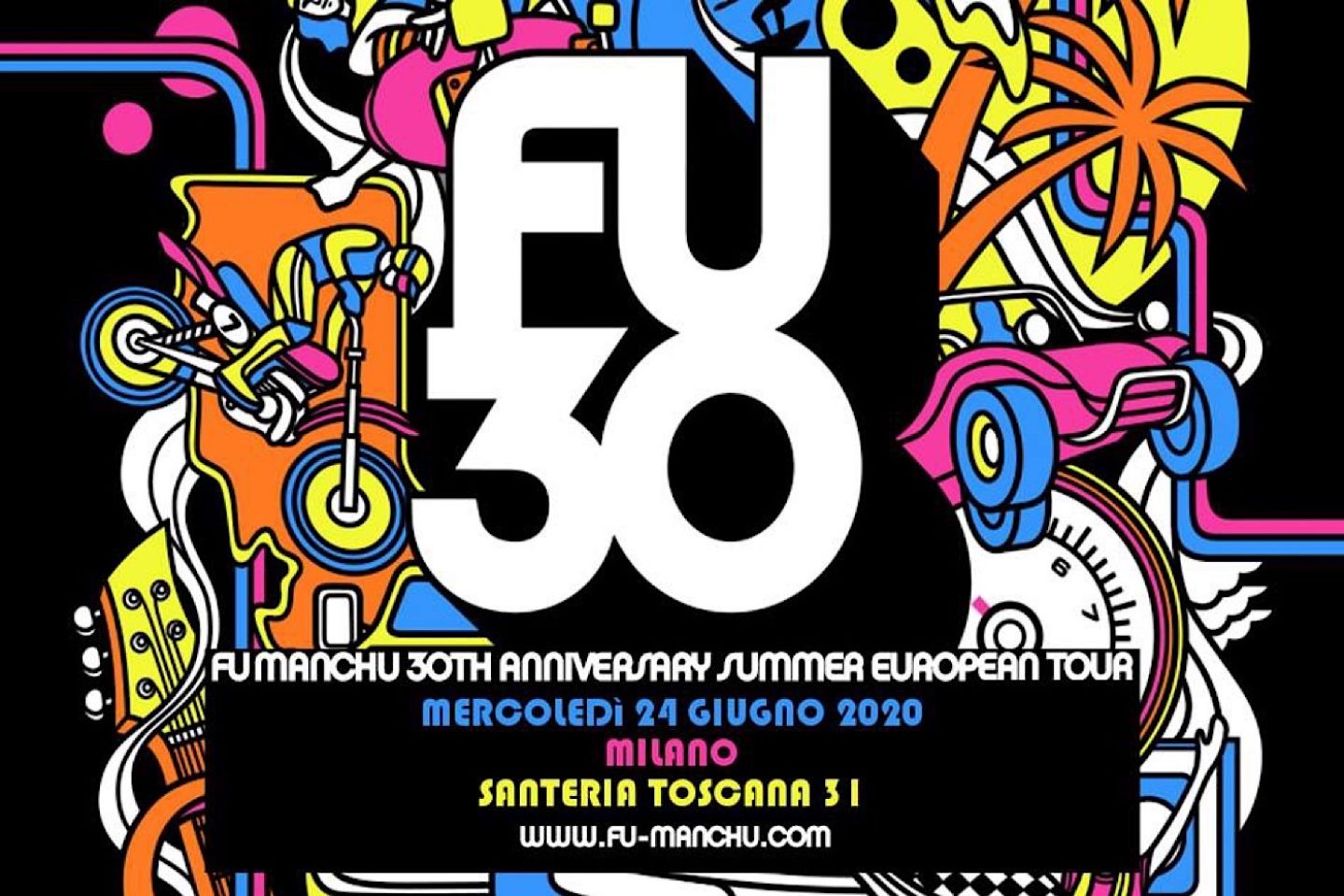 Fu Manchu live: il 24 Giugno 2020 Santeria 31 si tinge di Stoner Rock made in California!